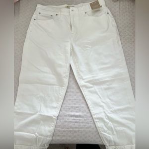 Madewell white jeans Size 30 petite. NWT